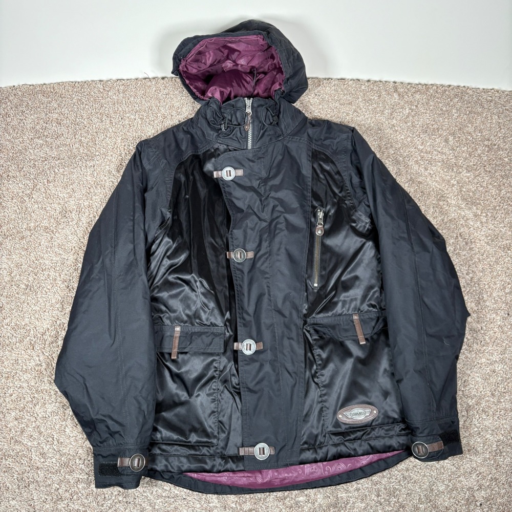 SIMS Women's Black Ski Snowboard Jacket Hooded Insulated Size Medium‎